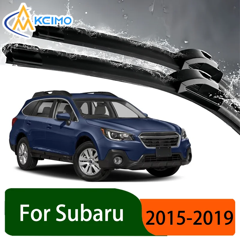 

Silent Black Front Wiper Blades Set for Subaru Outback BS 2015-2019 2016 Auto Windscreen Windshield Window Wiper Accessories