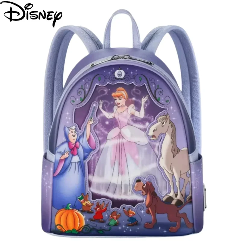 

Популярный милый мини-рюкзак Disney Loungefly Золушки, милый детский рюкзак, уличный рюкзак для отдыха, подарки на день рождения и Рождество для девочек