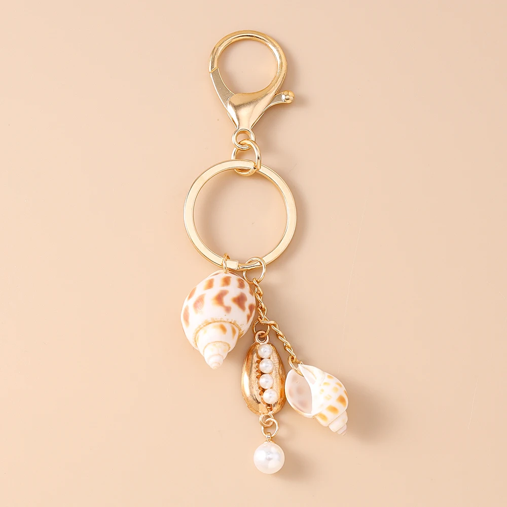 Aihua Bohemia Sommer Strand Niedlicher Seestern Muschel Schlüsselanhänger Schlüsselringe für Männer Frauen Handtaschenanhänger DIY Y2K Schmuck Geschenke – Detail 8