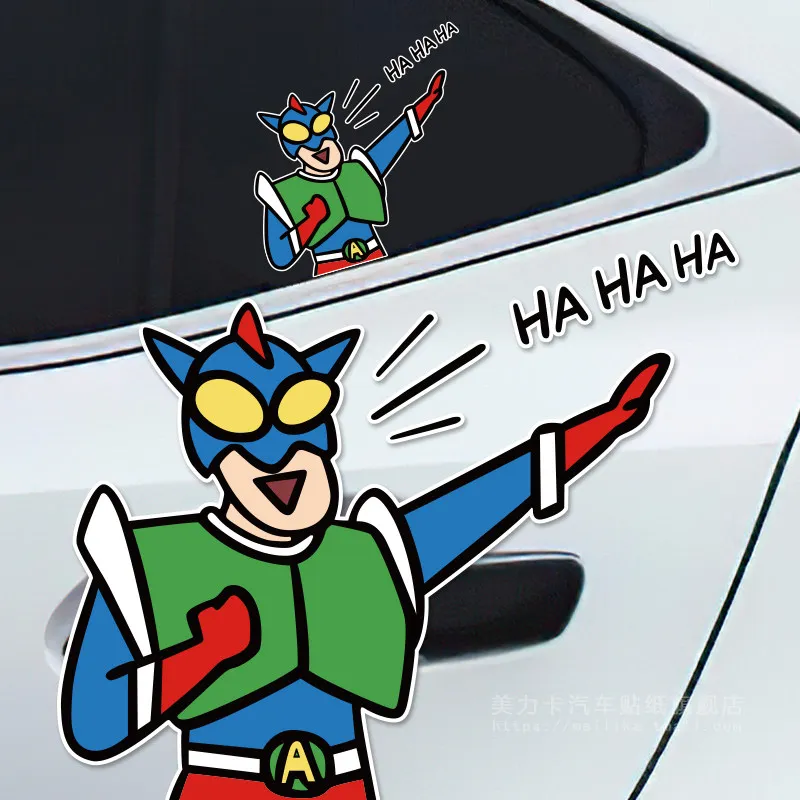 

Crayon Xiaoxin Motion Superman Anime Sticker Suitable for Car Laptop Window Decoration Stickers