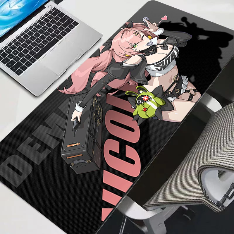

Mouse Pad Large Gamer Gaming Accessories Z-zenless Zone Zero Nicole Demara Speed Keyboard Rubber Desk Mat Office Laptop mousepad