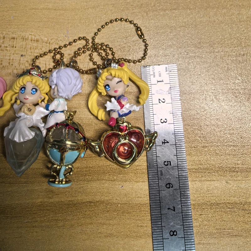 Japanese Cute Sailor Moon Anime Figurine Pendant Action Figure Kawaii Keychain Doll Models Collection Model Toys Gift view 6