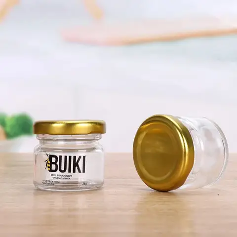 꿀 병 소스 잼 서브 포장 밀봉 조미료 유리 향신료 항아리, 미니 토마토 케첩, 25ml, 35ml, 50ml, 75ml, 1 개