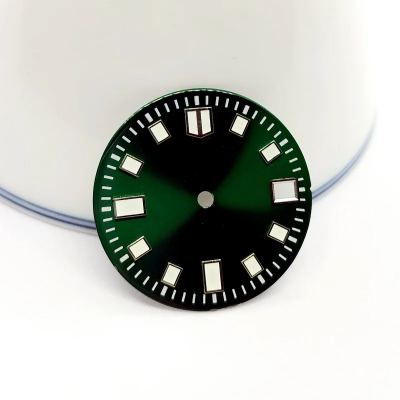 

Watch Accessories Hand Table Dial 28.5 MM Blue Pink Green White Fashion Trendy Dial Green Luminous Suitable for NH35 Movement