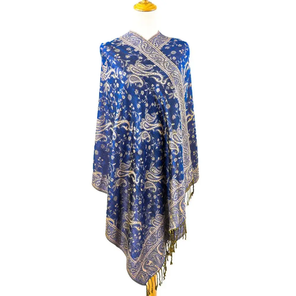 Fashion All-Match Imitation Cashmere Pashmina Paisley Tassel Scarf Long Scarf Shawl For All Seasons