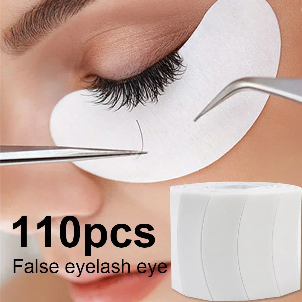 110 pcs Eyelash Foam Eyepad Painless Lash Supplies PE Eye Patch Easy Remove Tape Makeup Stickers Under Eyelash Pad Patch