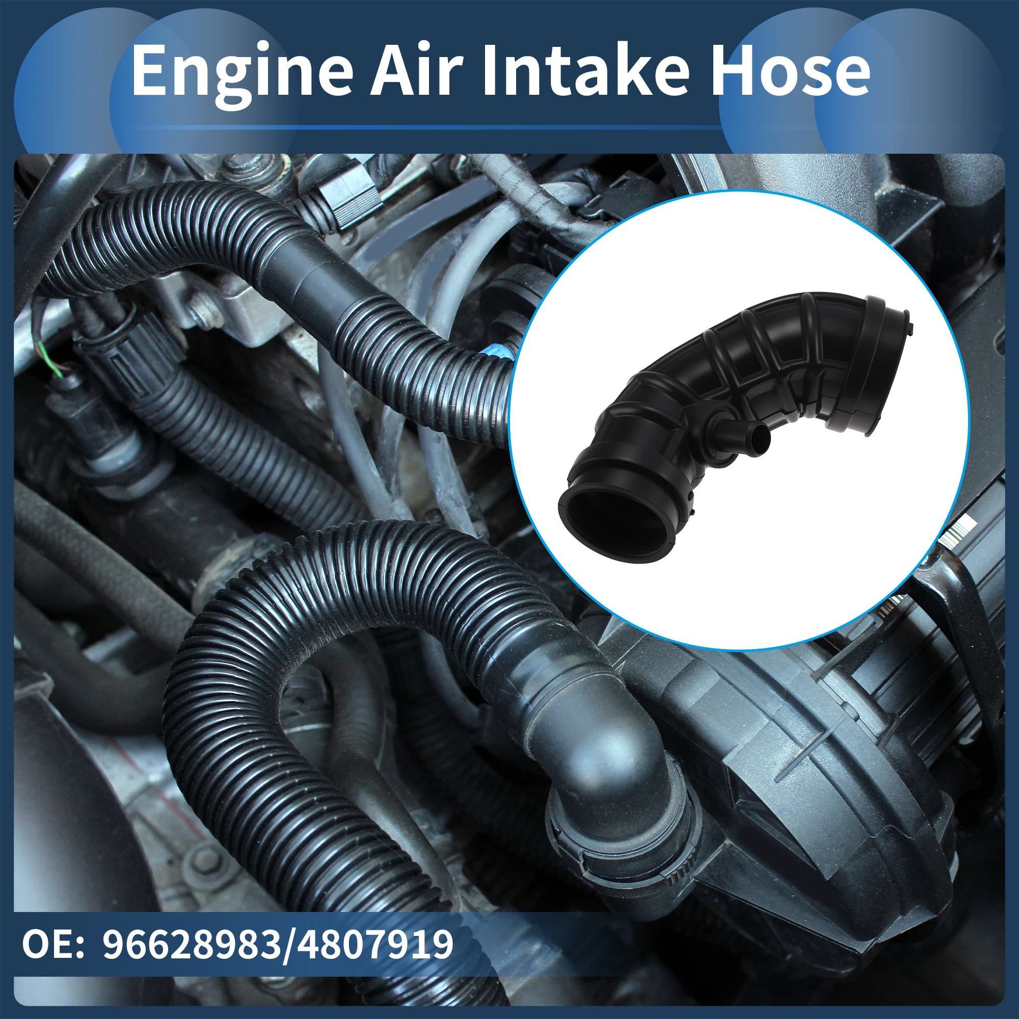 

Резиновый патрубок воздухозаборника UXCELL для Chevrolet Captiva 2.0 Diesel 06-23, арт. 96628983