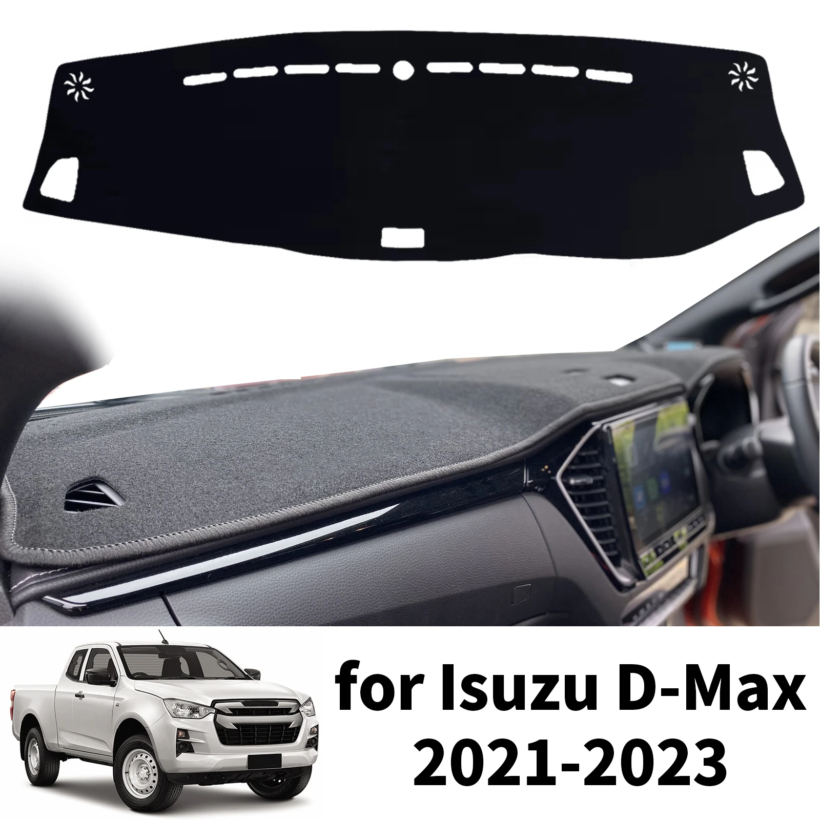 

Накладка на приборную панель для Isuzu D-Max DMax D Max 2021 2022 2023, аксессуары, коврик для приборной панели, противоскользящий солнцезащитный коврик, защитный ковер