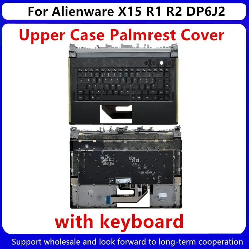 Capa para palmas com teclado, Alienware X15, R1, R2, DP6J2, Novo