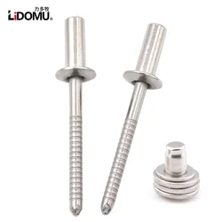 30/50pcs Waterproof Stainless Steel Blind Rivet Closed End Sealing Rivets 3mm 3.2mm 4mm 4.8mm 5mm 6mm 6.4mm