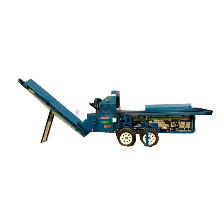 Customized Fast Speed Firewood Processor Forestry Machinery Vertical Hydraulic Log Splitter Timber Log Processing