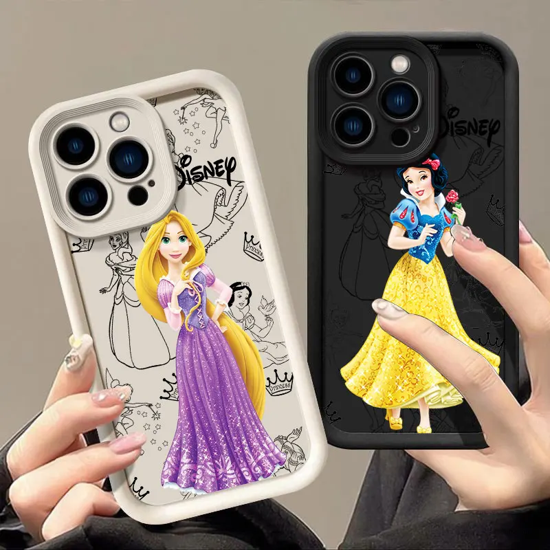 

Disneys Princess Beautiful Phone Case For iPhone 16 15 14 13 12 11 Pro Max Plus XS 7 8 SE2 Shockproof Funda Soft Silicone Covers