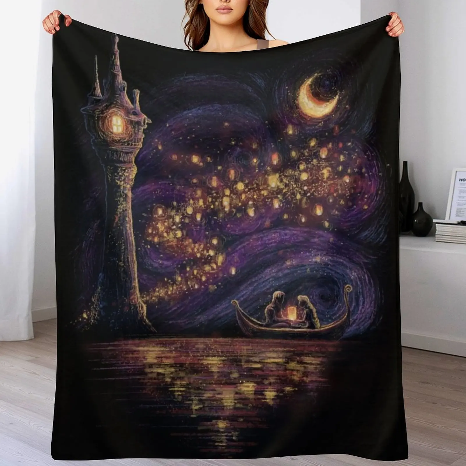 

Lanterns Of Hope Throw Blanket For Sofa Thin decorative halloween Loose Blankets