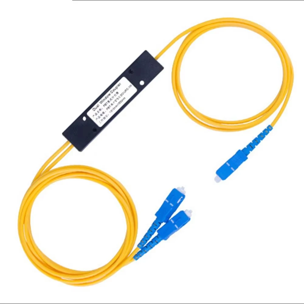 1X2 SC UPC PLC Singlemode Fiber Optical Splitter FBT Optical Coupler for Networking