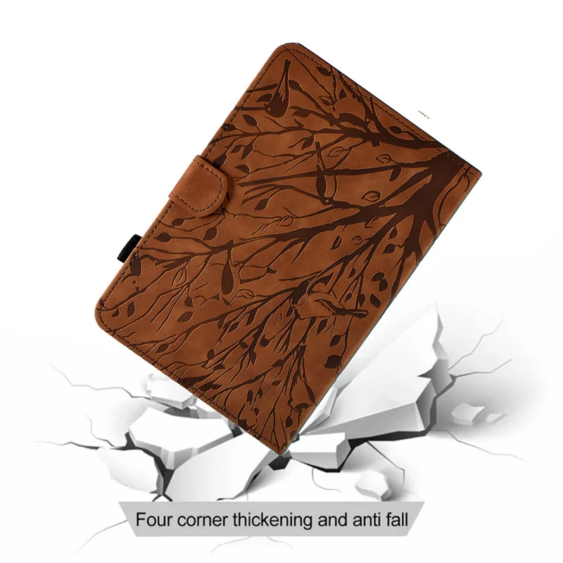 Etui na tablet Samsung Tab A11 Plus SM X230 X235 z wytłaczanym wzorem, magnetyczne, z funkcją portfela i podstawki, Funda na Galaxy Tab A11 Plus, 11 cali — zdjęcie produktu 5