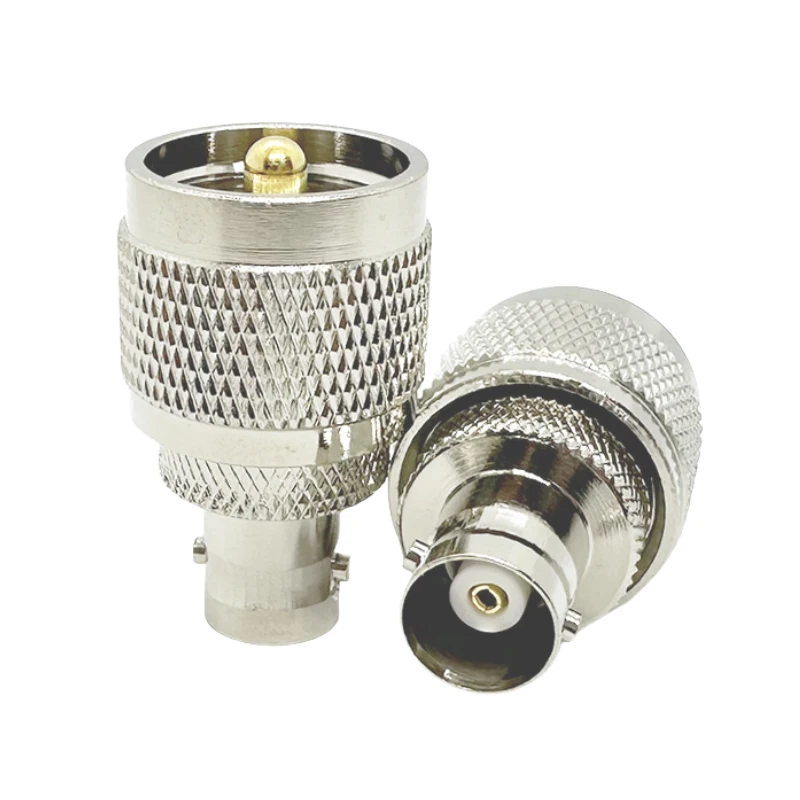BNC Female to UHF Male Adapter PL-259 PL259 to BNC RF Coaxial Connector for CB Ham Radio Antennas
