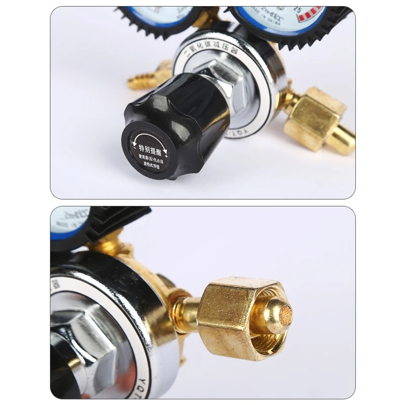 Pressure Reducer Relief for Valve 0-25Mpa Argon Regulator CO2 Mig Tig Meter Gas Regulators Flowmeter Welding Weld