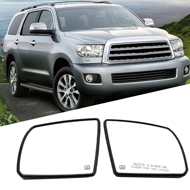 

Rearview Mirror Glass Heated Side Wing Mirror Len Glass Heated For Toyota Sequoia 2007-2020 Car Accessories