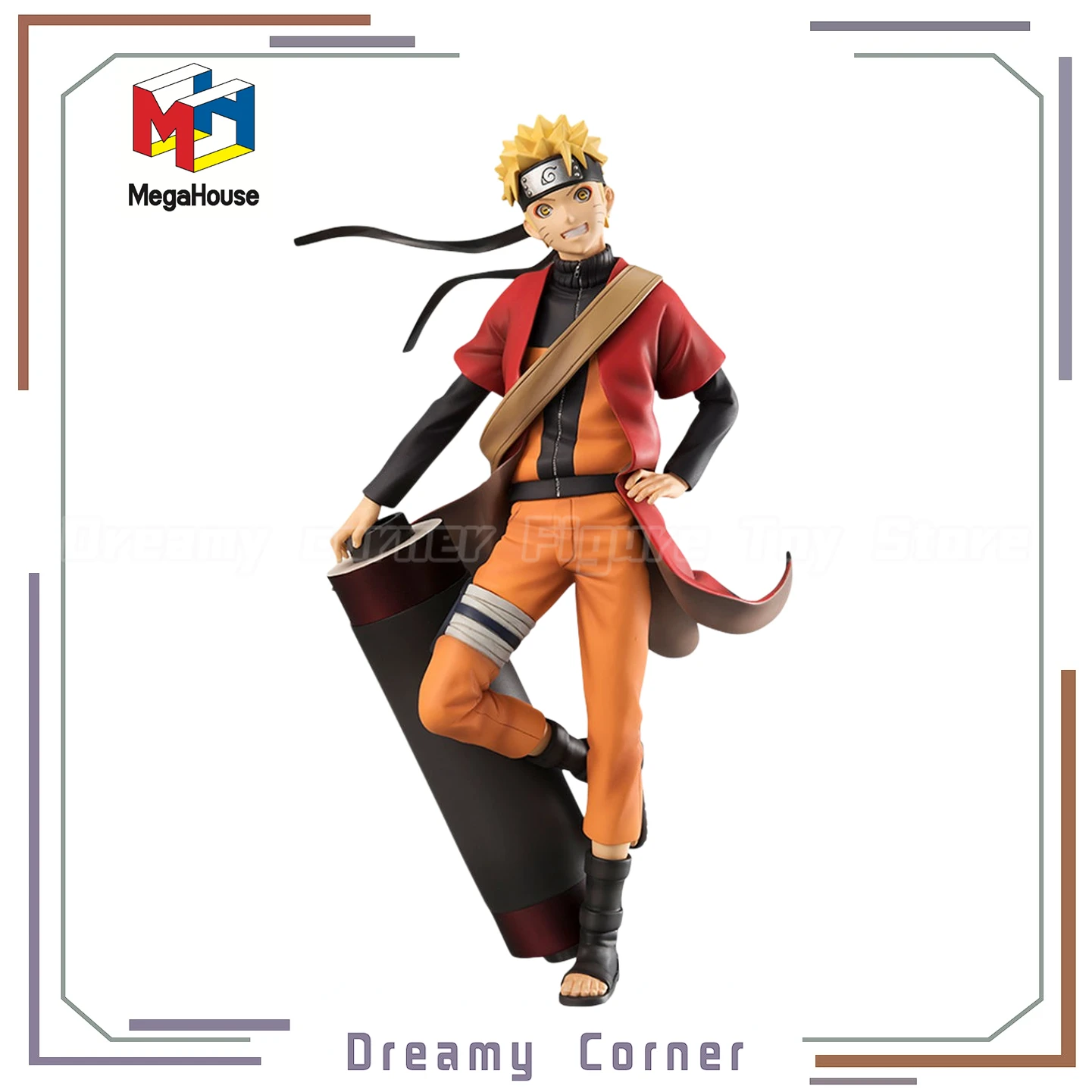 

【In Stock】Original MegaHouse GEM Series NARUTO Shippuden Naruto Uzumaki Figure Toy Model Collection