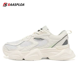 Baasploa Women Running Shoes Breathable Casual Sneakers for Women Fashion Comfort Casual Sneakers Non-Slip Height Increasing