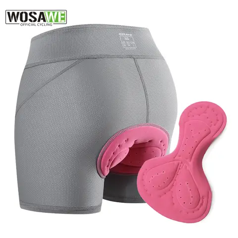 WOSAWE 패딩 사이클링 반바지, 통기성 메쉬 사이클링 속옷, 충격 방지 라이딩 자전거 속바지, MTB 로드 바이크 반바지 Best5 WOSAWE 패딩 사이클링 반바지, 통기성 메쉬 사이클링 속옷, 충격 방지 라이딩 자전거 속바지, MTB 로드 바이크 반바지 Best5