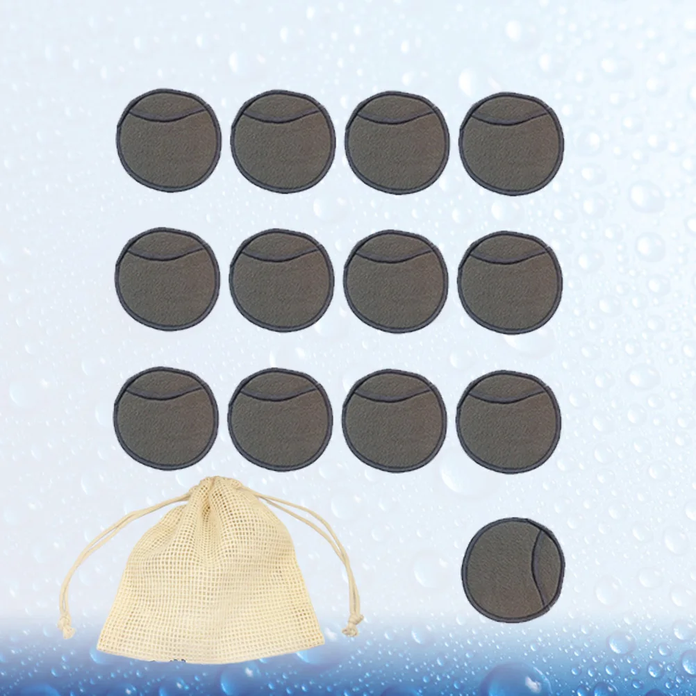 

14pcs Bamboo Fiber Makeup Remover Pads Washable Reusable Cleansing Face Cosmetics Mat Soft Gentle Skin Travel Gym