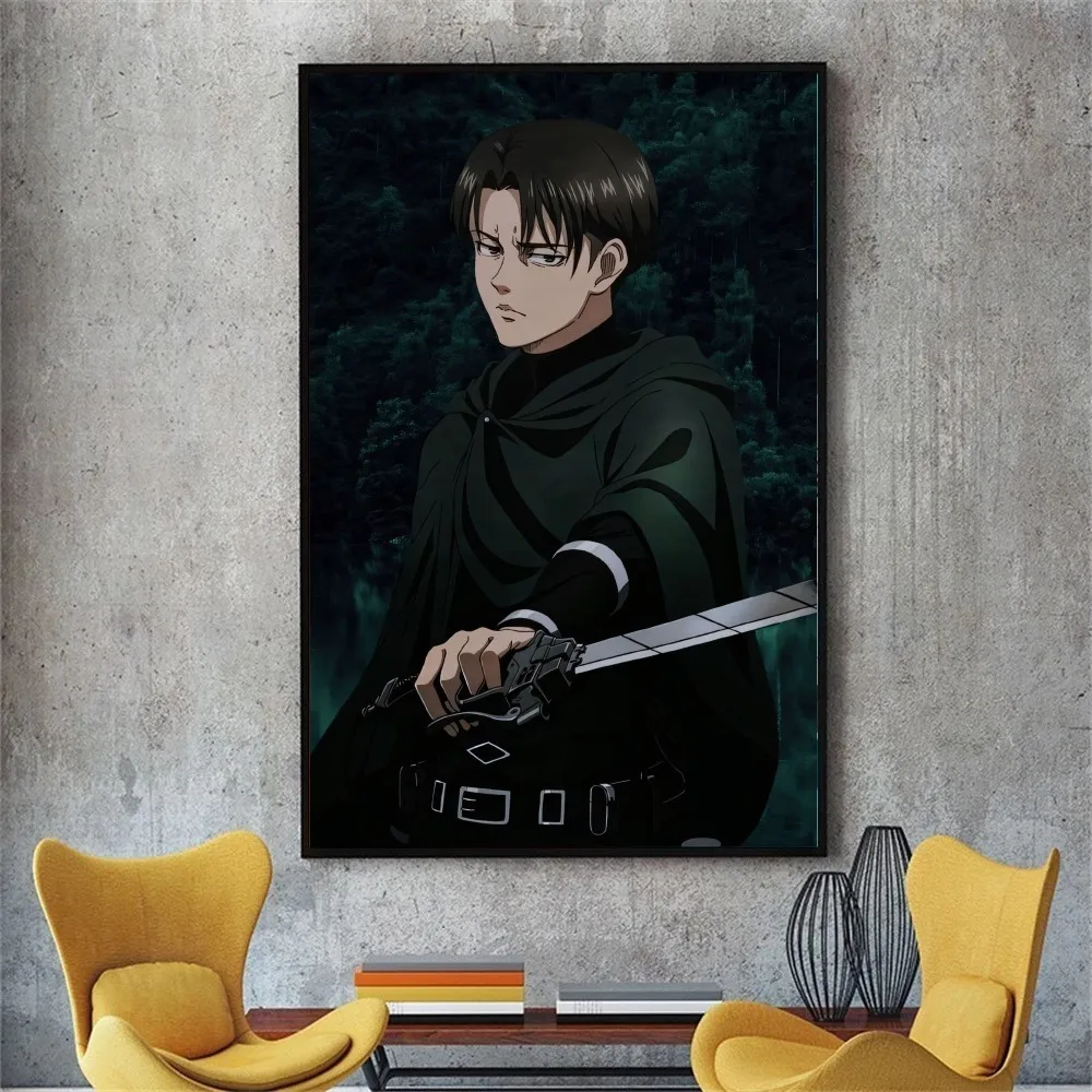 Anime Attack on Titan Poster No Framed Poster Kraft Club Bar Paper Vintage Poster Wall Art Painting Bedroom Study Stickers