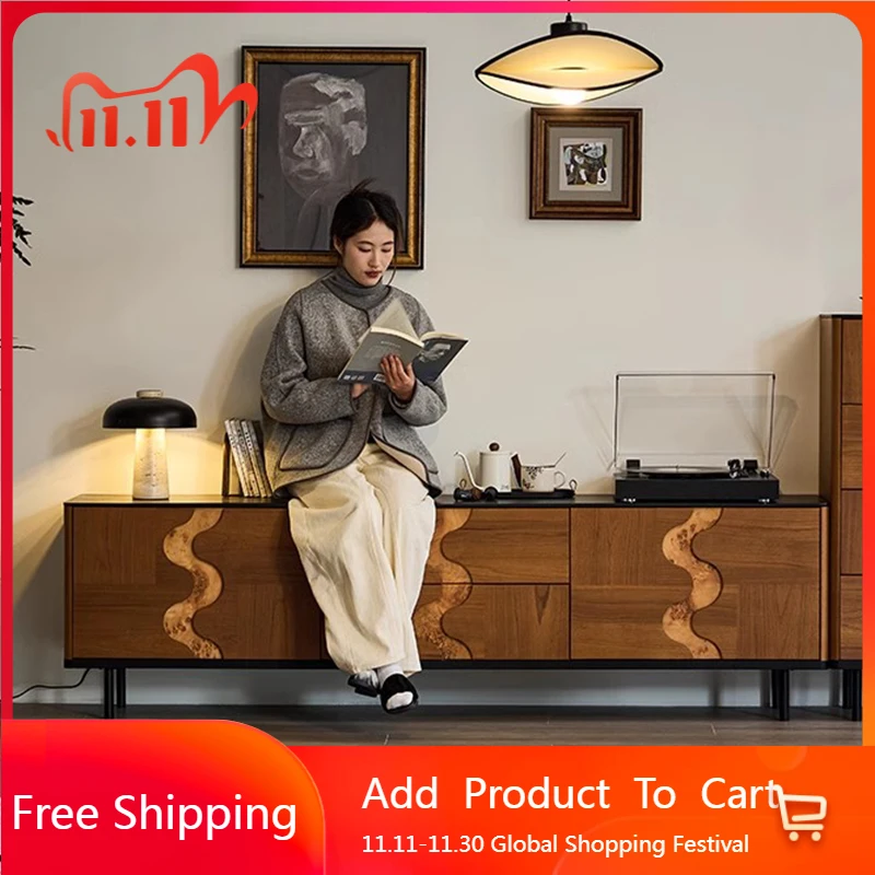 

Mid Century Retro Tv Stands Nordic Wood Aesthetic Minimalist Hallway Tv Table Storage Drawers Suporte Para Tv Trendy Furniture