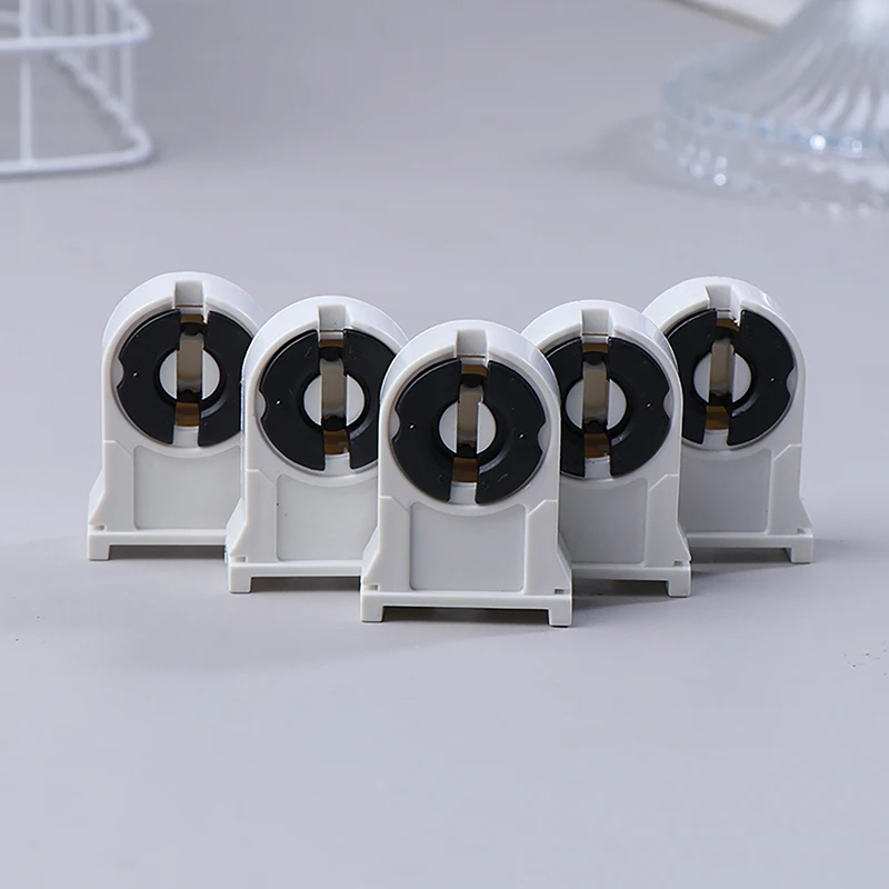 

5 шт. держатель для световой трубки, бытовой держатель для световой трубки T8/G13, держатель для люминесцентной лампы, термостойкий держатель для лампы для домашнего офиса