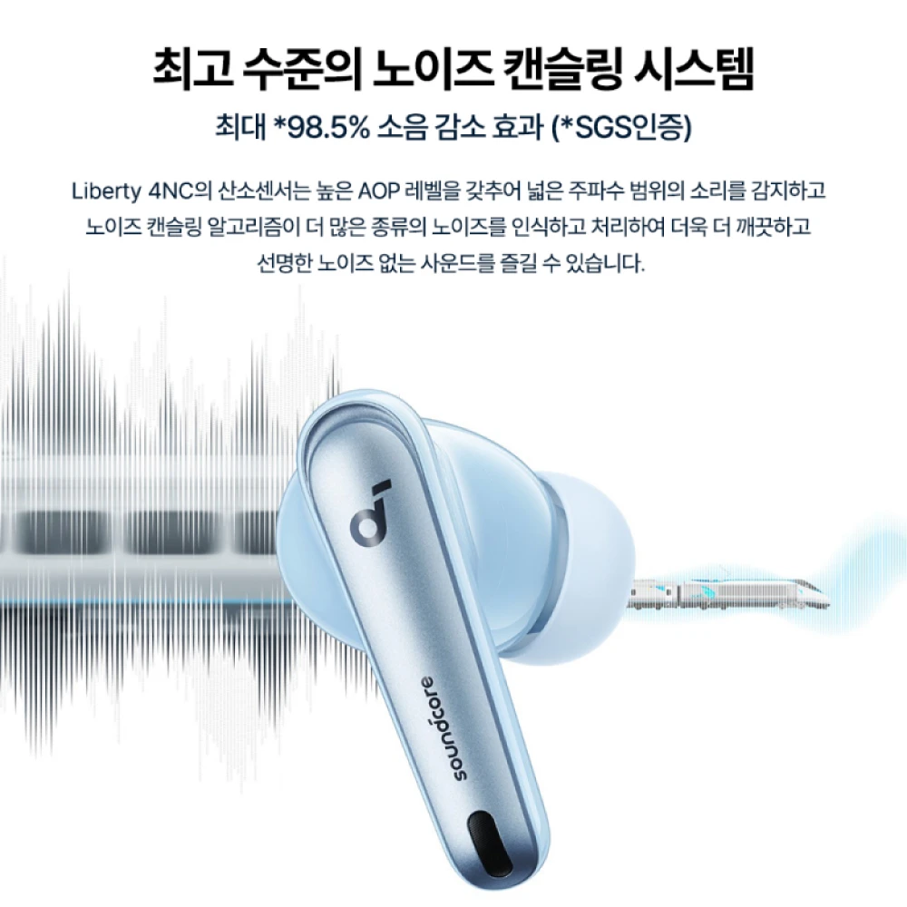 Soundcore by Anker Liberty 4 NC 무선 소음 차단 이어버드 이어폰 ... - 2