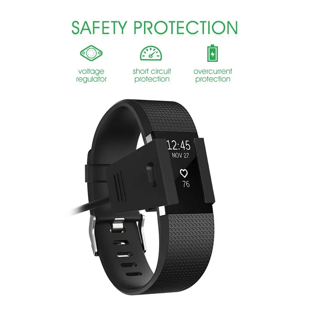 Fast Charger Cable For Fitbit Charge 2 3 4 SE Watch Replacement USB Charging Cradle Dock Adapter for Fitbit Charge 2 Tracker