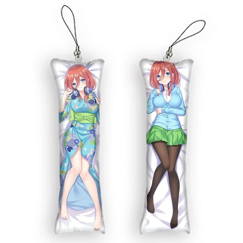 

Fashion4x12cmThe Quintessential Quintuplets Keychain Beauty Nakano Miku Anime Body Mini KeyChain Cosplay Anime Keychain