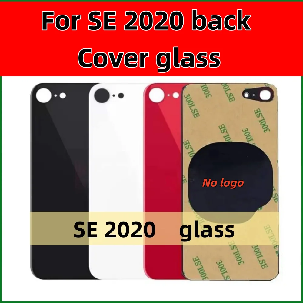 Back Glass For iPhone SE 2020 Back Cover Glass Fast Replacement Housing Battery Cover Big Hole Rear Glass with glue