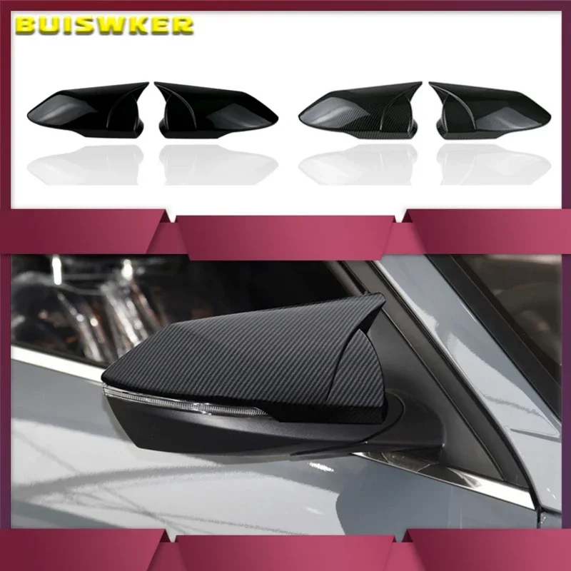 

Carbon Fiber Rear View Mirror Case Cover Side Wing Mirror Shell for Hyundai Elantra 2021