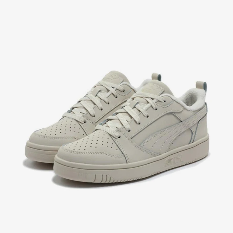 Puma genuine Reboundv6 men's and women's gray low cut daily casual board shoes 397475-01