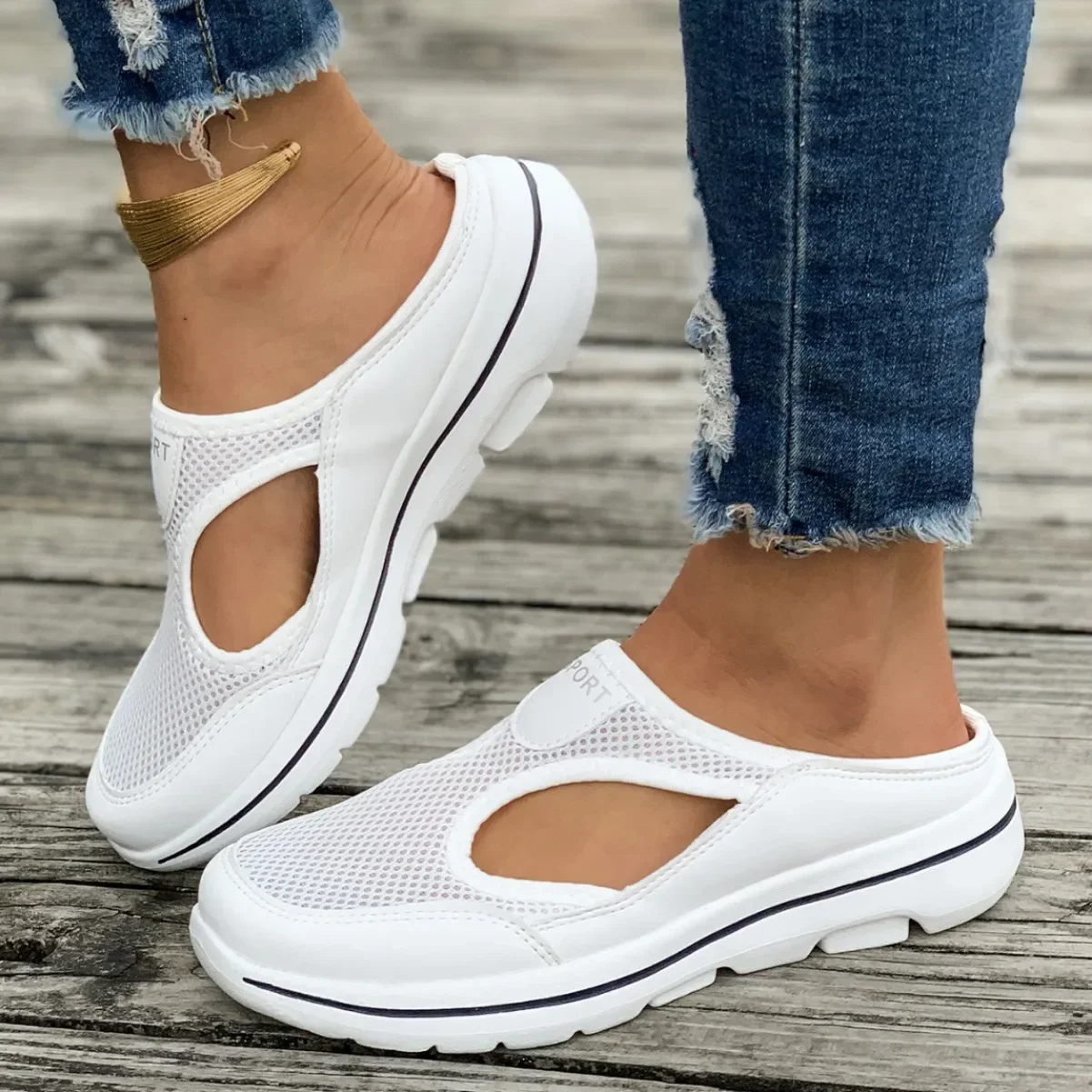 Men's Slippers Summer Soft Comfortable Home Slippers Breathable Anti-slip Men's Sneakers Couple Flats Mules Shoes Dropshipping