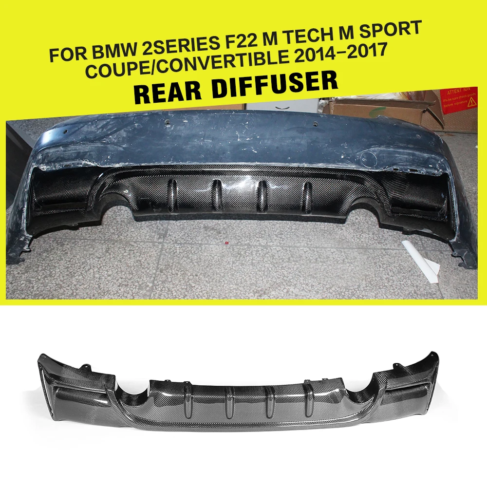 Carbon Fiber F22 M235i Rear Diffuser for BMW F22 Msport 230i 228i 14-17 NEW 2 Series