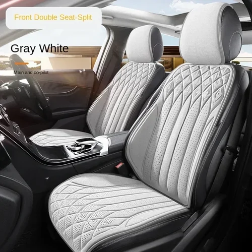 Funda Universal para asiento de coche, fundas antideslizantes transpirables de lino para las cuatro estaciones, protección para asientos de coche