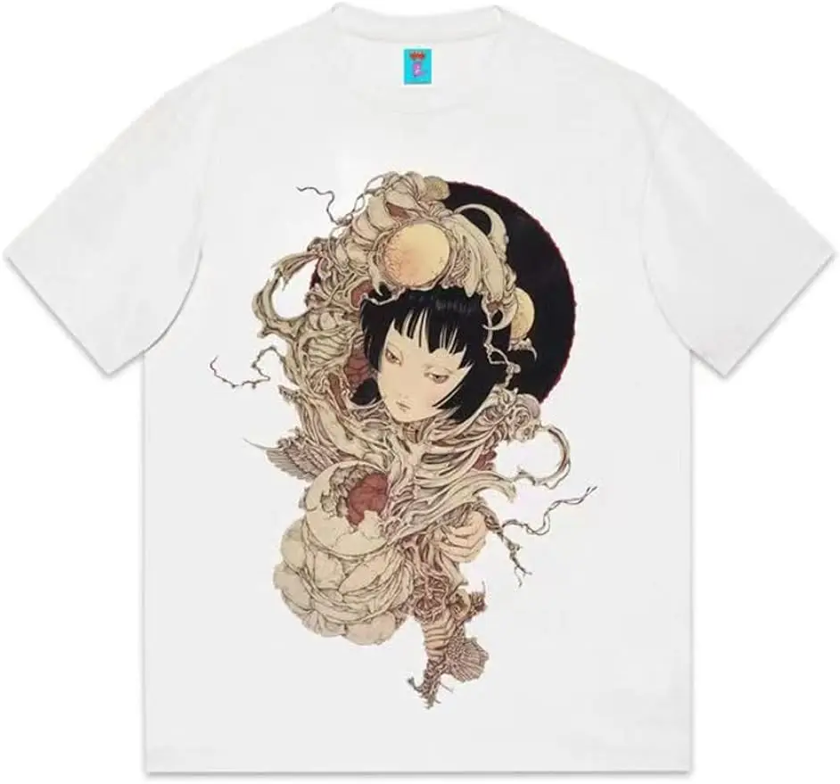 Vintage Fashion Printed T-Shirt Loose Casual Top