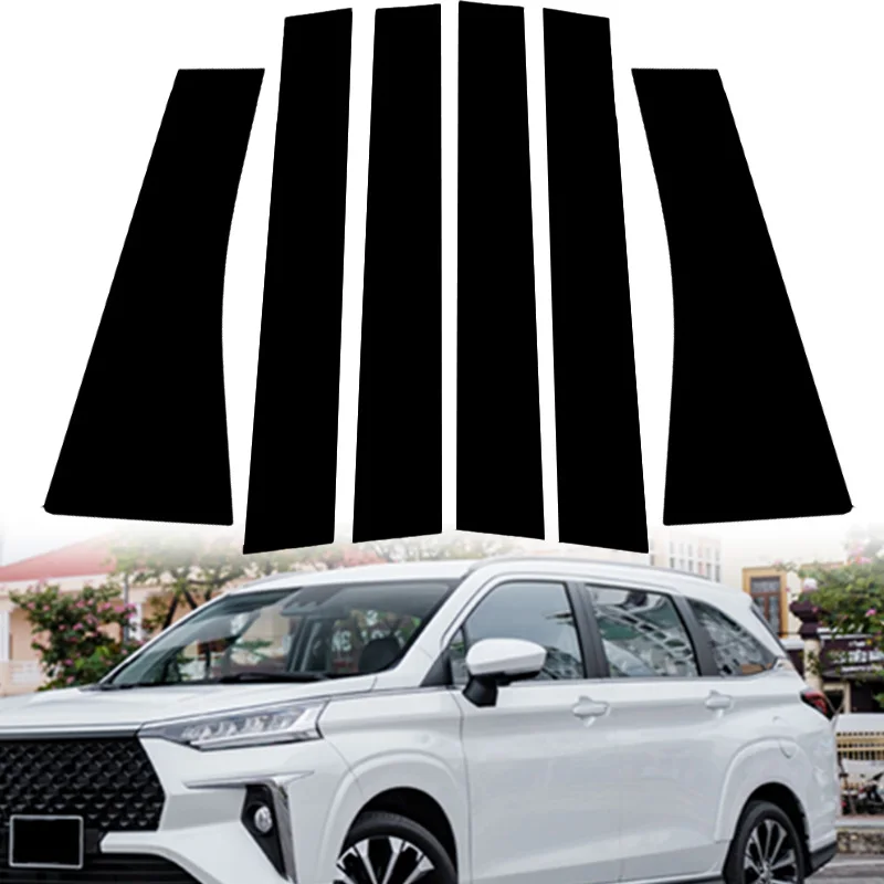 Fit For Toyota Veloz Transmover Daihatsu Xenia 2022-2024 Car Pillar Post Door Window Trim Cover B C Column Sticker Accessories