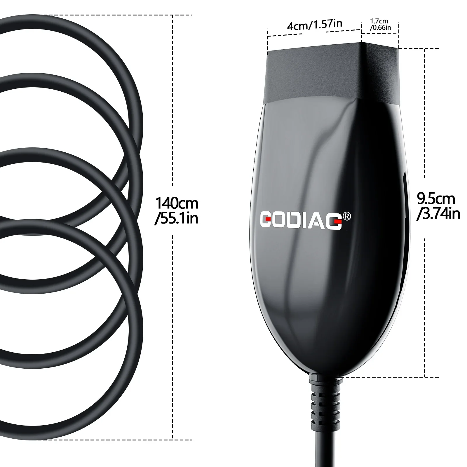 GODIAG GD101 J2534 Passthru Diagnostische Kabel voor FordMazda/Honda/Toyota/Renault/Forscan/ScanMaster/SDD/PCM-Flash/ELM327/J1979