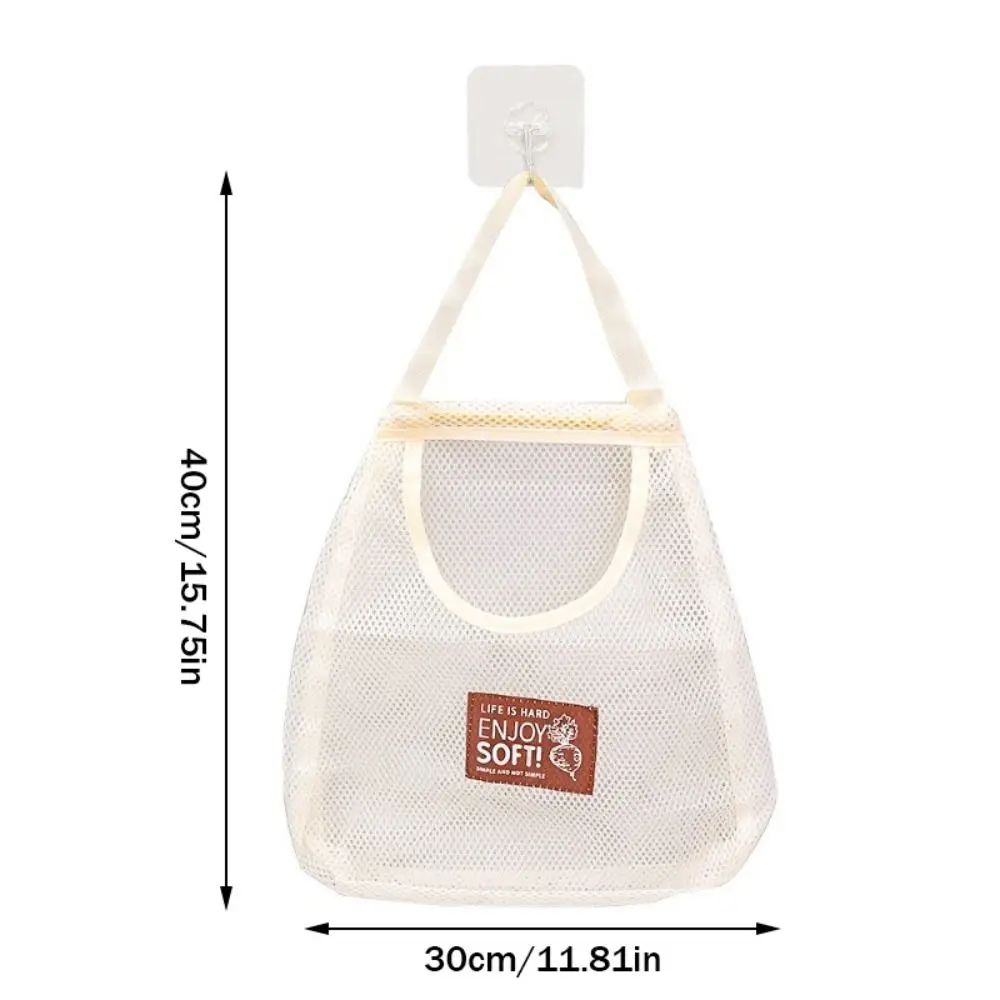 Vegetable Underwear Socks Sundries Storage Bag Hollow Reusable Hanging Net Organizer Large Capacity Widen Handle