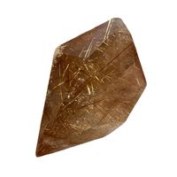 Gold Rutilated Quartz Natural Crystal Point Polyhedral Gemstone Polished Specimen Minerals Reiki Healing Home Decor