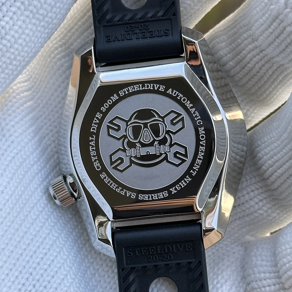 STEELDIVE SD1968 2025 New In White Dial 44MM Ceramic Bezel Insert