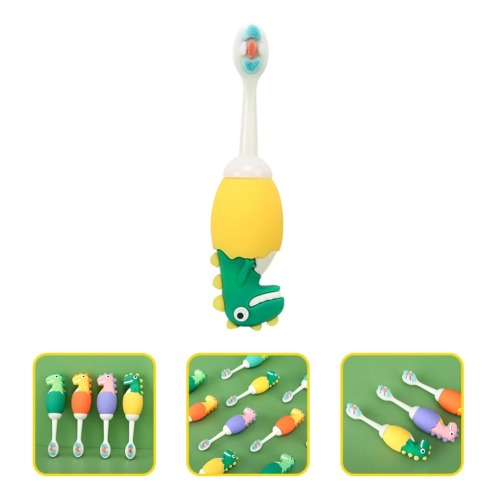 

Детская зубная щетка, детский очиститель полости рта, мягкая силиконовая щетина для ухода за зубами малыша, портативный мини-размер, подарок для путешествий для детей