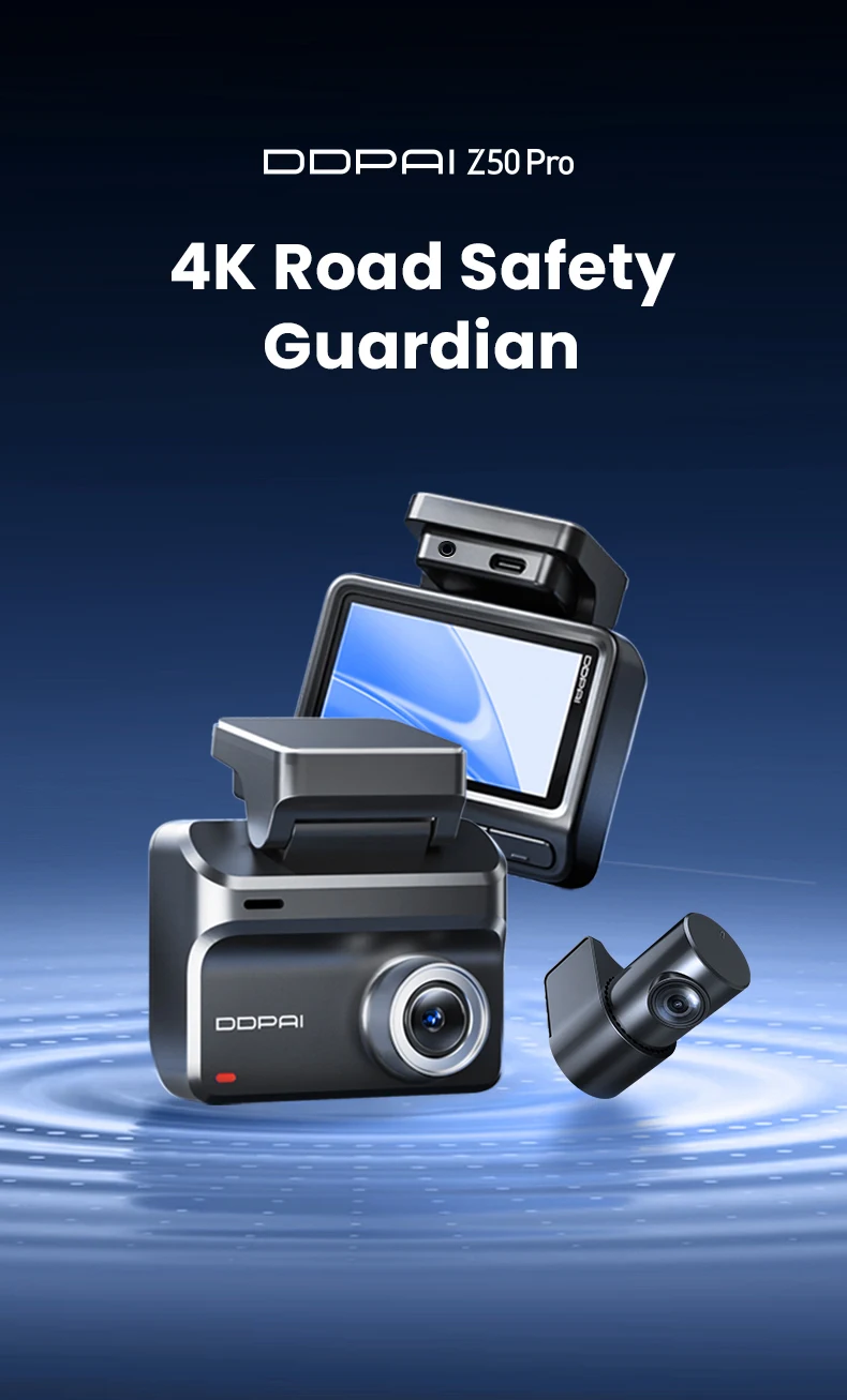 DDPAI Z50 Pro Dash Cam 4K Car DVR 3"IPS Screen 5GHz WiFi GPS ADAS 24H Parking Monitor Front and Rear Dashcam Car Camera