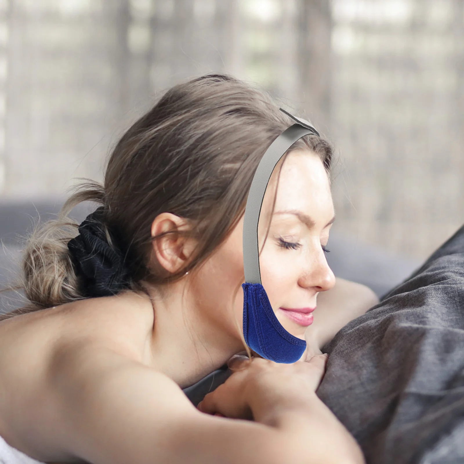 

Chin Strap For Snoring Solution Adjustable Comfortable Anti-Snore Headband Sleep Relief Unisex Breathable Night Use