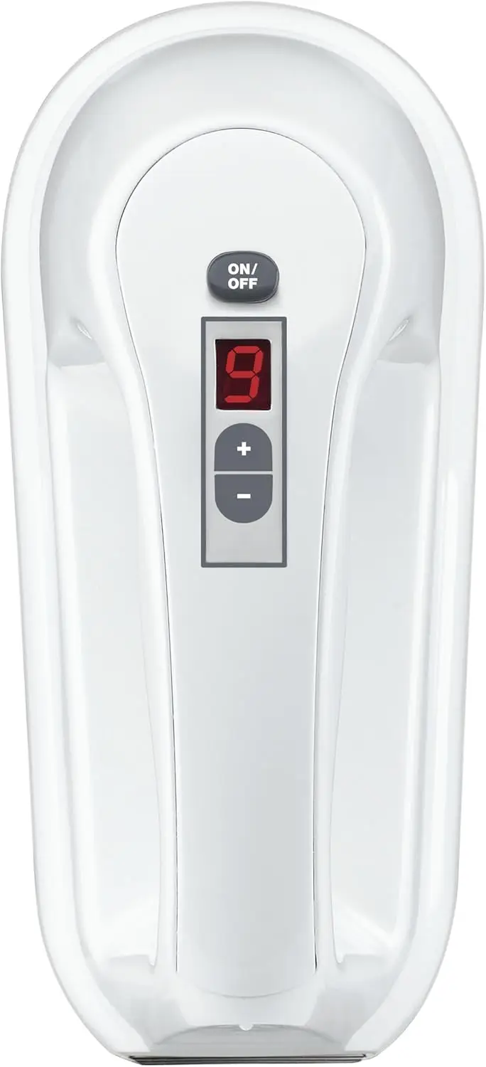 خلاط محمول بقوة زائد ، 9 سرعتان ، مع علبة تخزين ، أبيض و 2 شريحة ، فرن ، مدمج ، أبيض ،