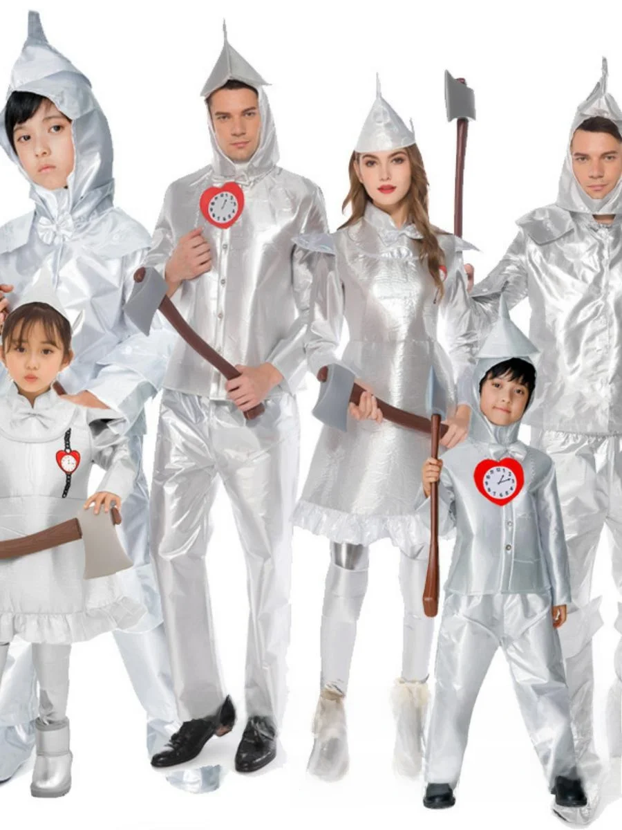 

Новый костюм жестяного человека на Хэллоуин для взрослых, костюм Железного человека, дикая фея T ex, детская одежда, хлопковая традиционная китайская...