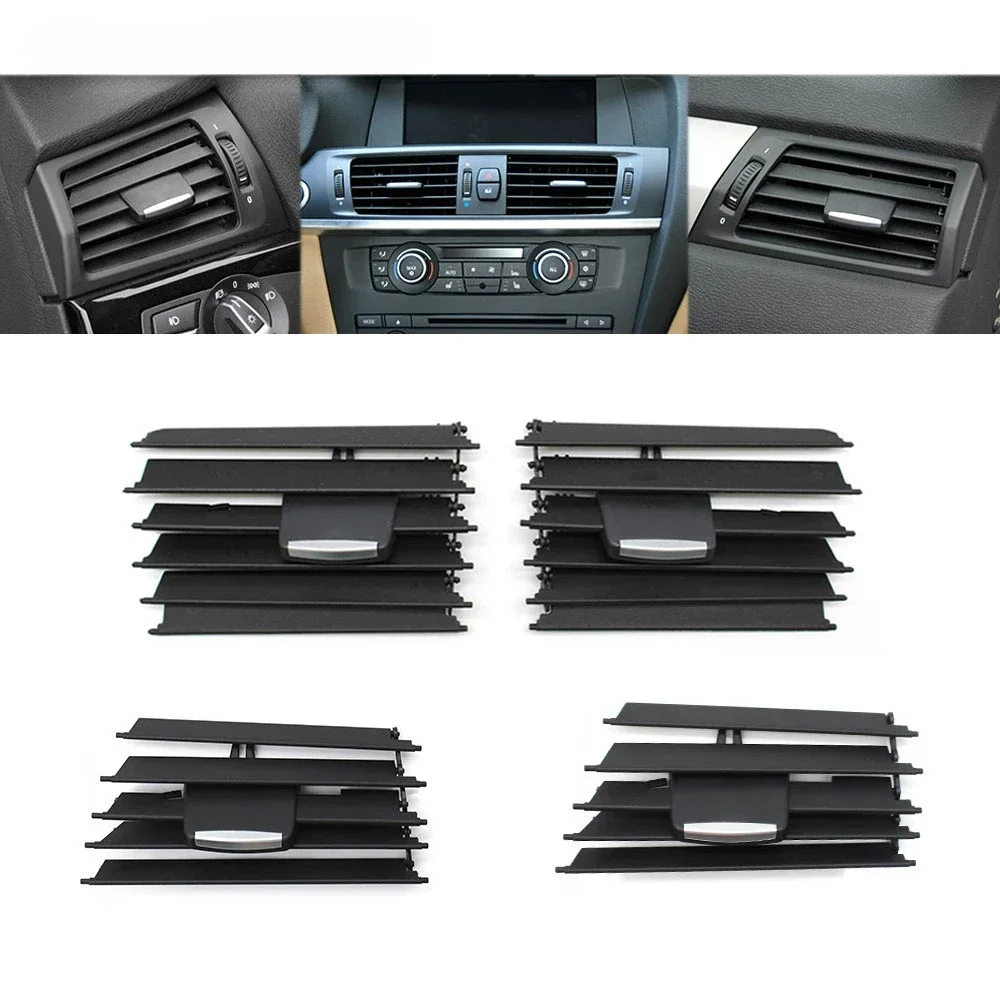 Dashboard Center Air Conditioner Repair Kit Front Left Right AC Vent Grille Outlet Tab Clip Trim For BMW X3 X4 F25 F26 2011-2018